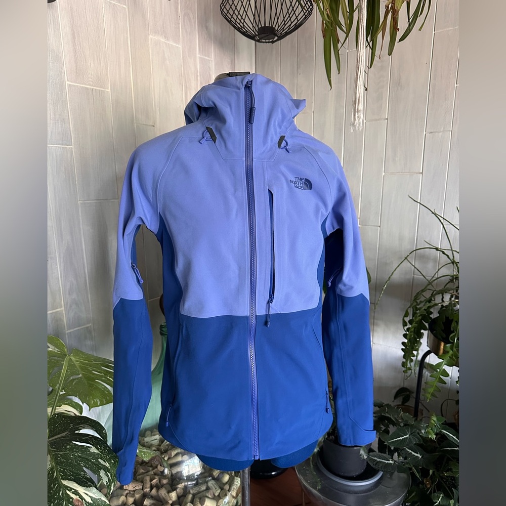 The North Face Two-Tone Blue Hooded Softshell Jacket